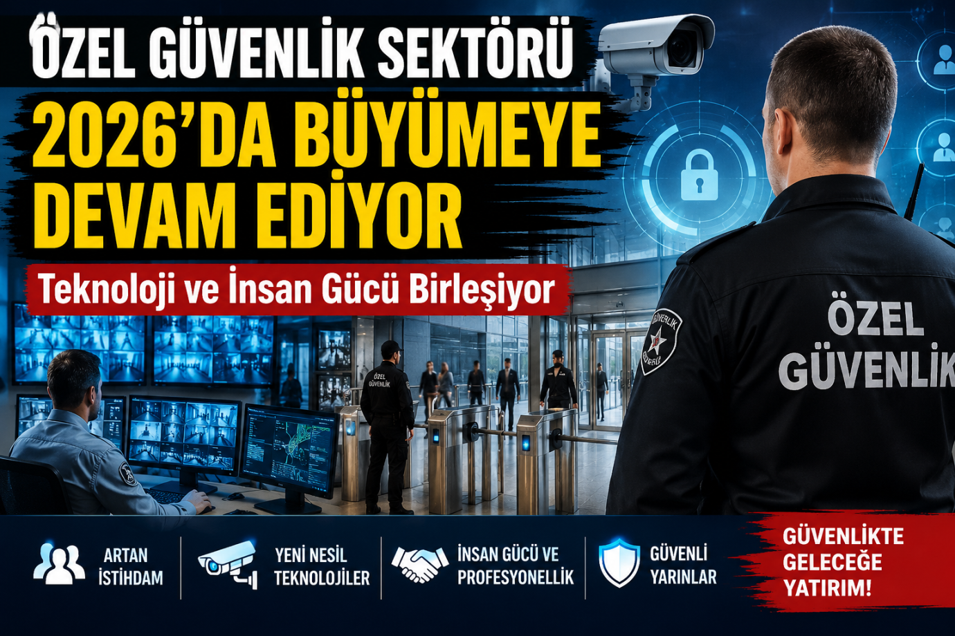 Özel Güvenlik Sektörü 2026’da Büyümeye Devam Ediyor Teknoloji ve İnsan Gücü Birleşiyor