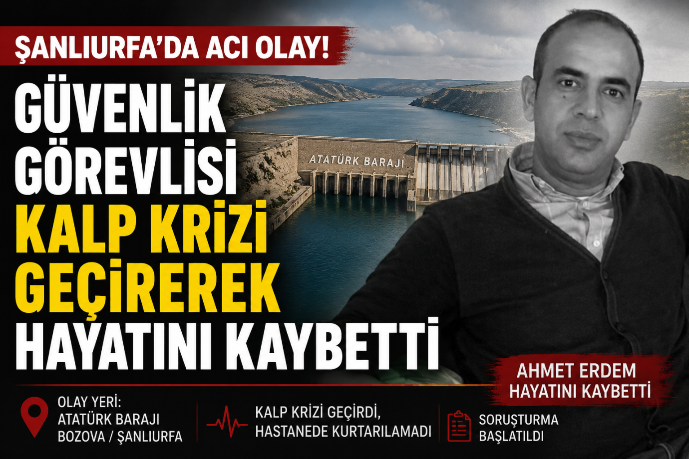 Görev Başında Fenalaşan Özel Güvenlik Görevlisi Kurtarılamadı