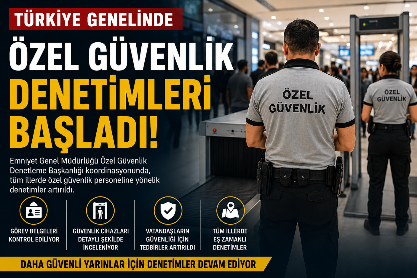 Türkiye Genelinde Özel Güvenlik Denetimleri Başladı