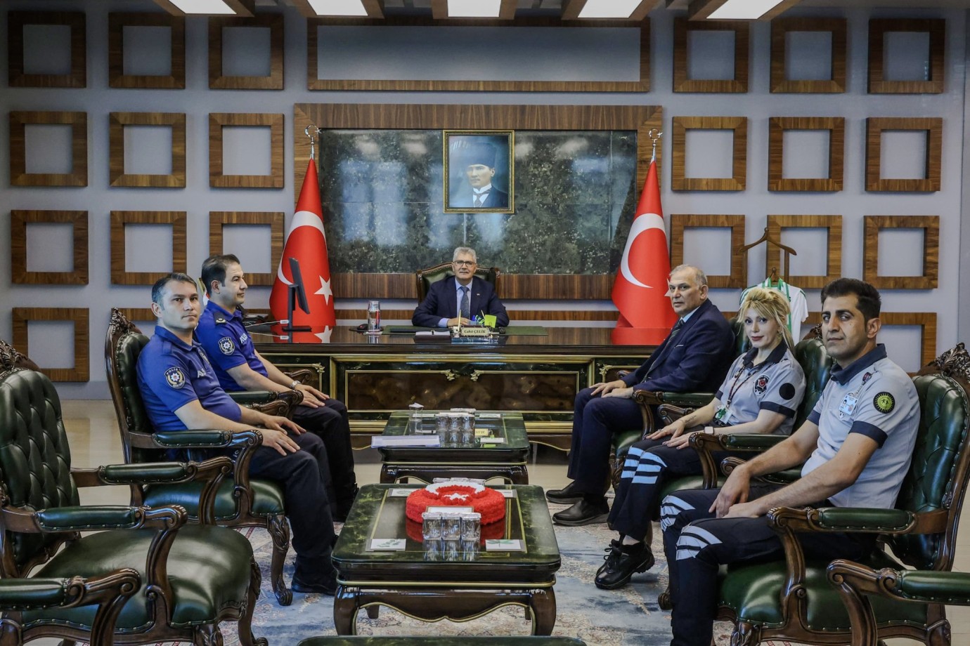 Vali Cahit Çelik Özel Güvenlik Heyetini Kabul Etti