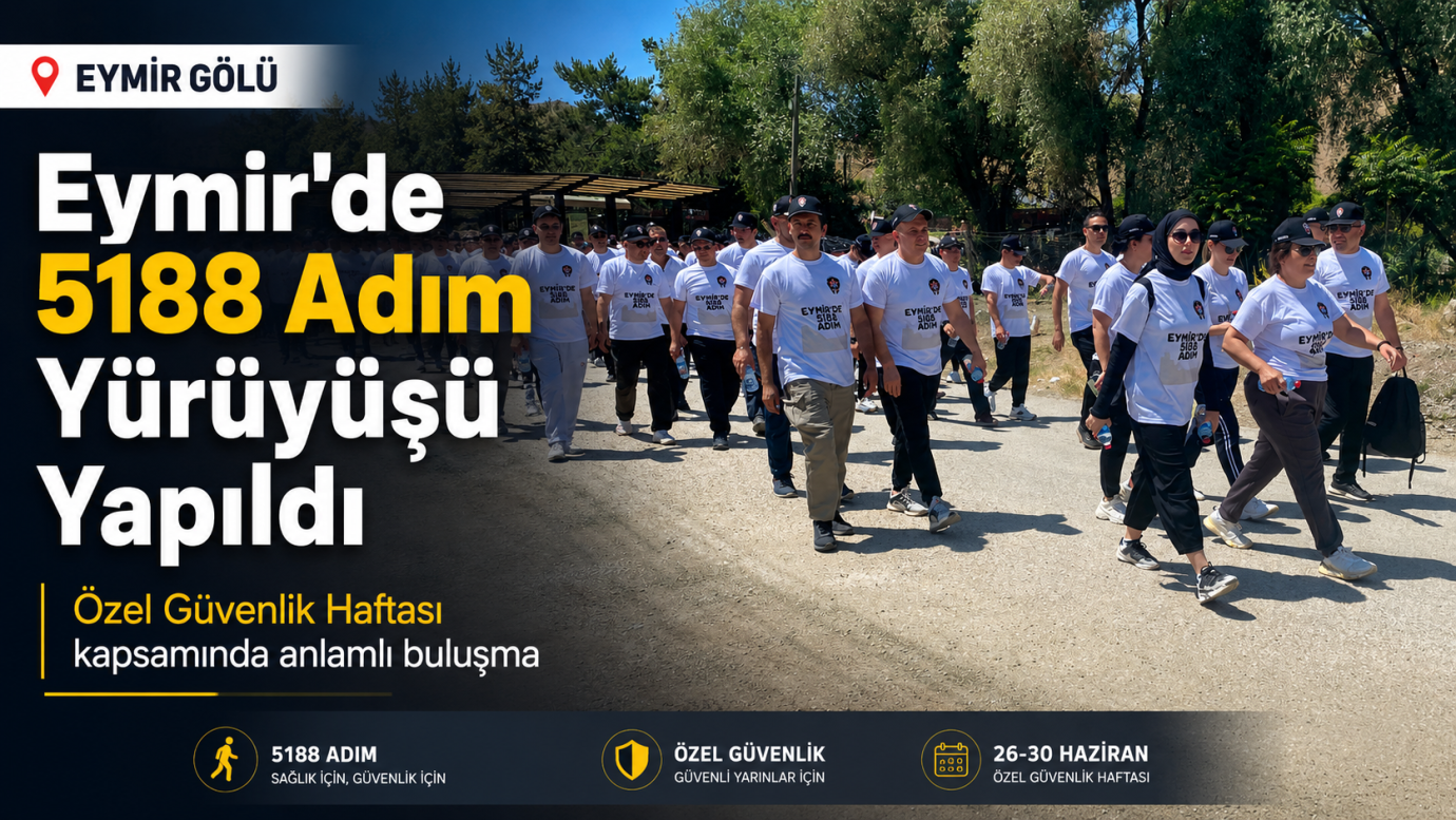 5188 Adım Yürüyüşü Eymir Gölü'nde Yapıldı
