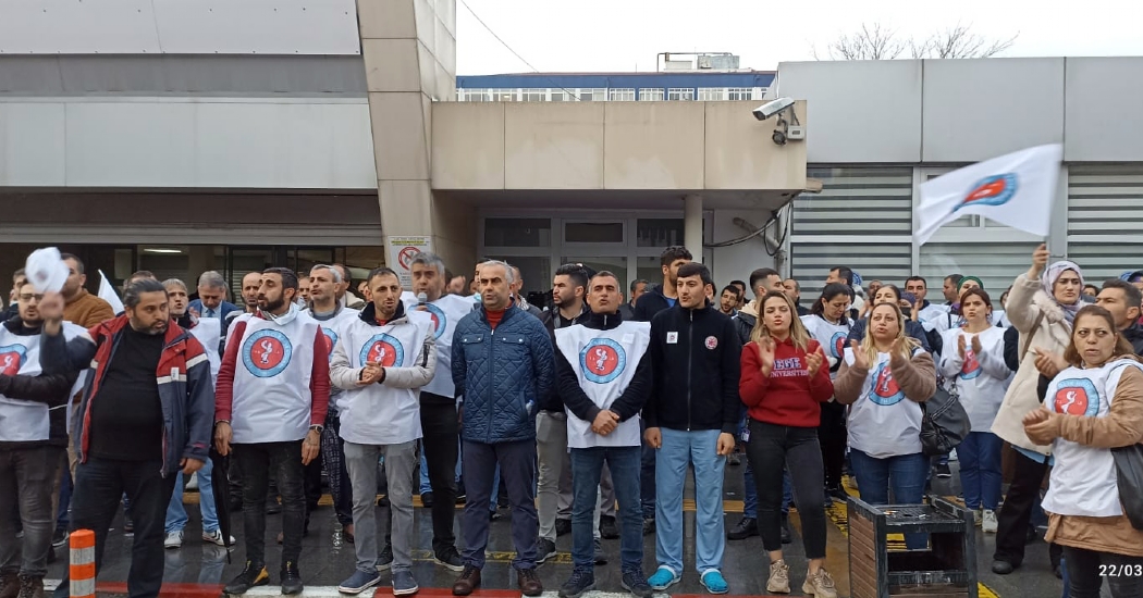 Ege Üniversitesi Hastanesinde Sendika Eylem Yaptı 
