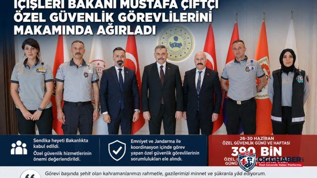 Özel Güvenlik Haftası’nda Anlamlı Kabul! İçişleri Bakanı Mustafa Çiftçi, Özel Güvenlik Görevlileriyle Buluştu