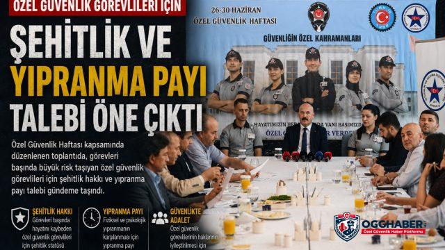 Özel Güvenlik Görevlileri İçin Şehitlik Ve Yıpranma Payı Talebi Öne Çıktı