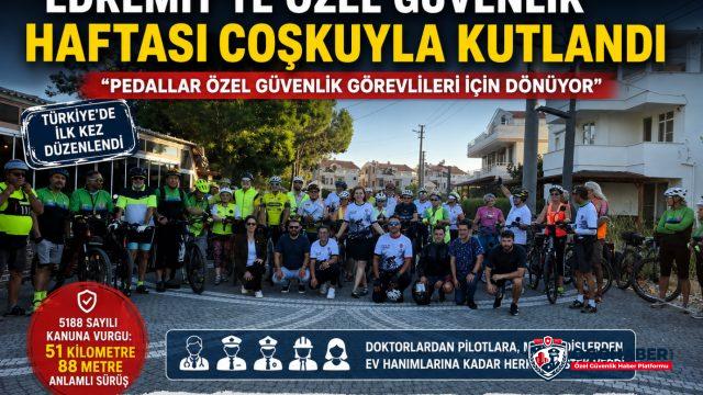 Edremit'te Özel Güvenlik Haftası'na Anlamlı Farkındalık Sürüşü