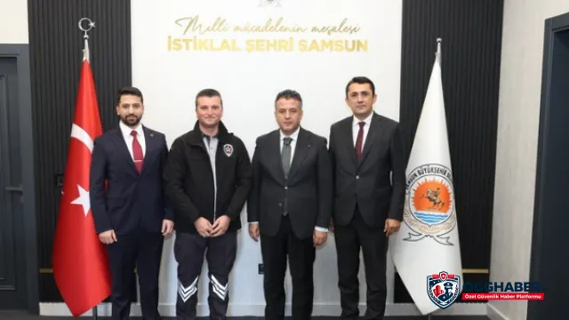 Tehlikeyi fark eden özel güvenlik görevlisi çocuğu hemzemin geçitten uzaklaştırdı